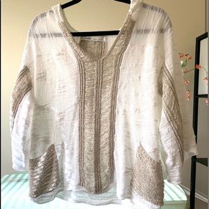 Anthropologie Curio Beachy Coverup/Top NWT Large